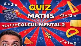 Miniature : Quiz Maths  🔵🔴 - Calcul mental 2