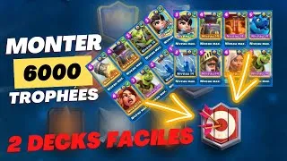 Miniature : COMMENT monter 6000 à trophées FACILE sur Clash Royale ?