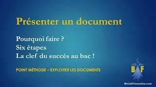 Miniature : Présenter un document - Méthode