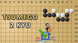 Miniature : Comment Tuer Blanc dans le Coin ? Tsumego 2 Kyu | Jeu de Go