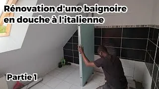Miniature : Rénovation d'une baignoire en douche à l'italienne partie 1