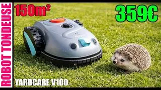 Miniature : je teste un robot tondeuse à moins de 400€ ca vaut quoi ? YARDCARE V100