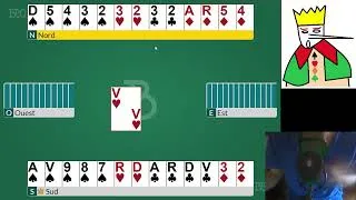 Miniature : Grosse séquence de CHELEM -Speedrun pedagogique-Niveau 2 - Bridge -  Cours - Jeu de Carte  -A36 B1-2