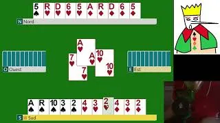 Miniature : Stayman, adversaire dangereux- Speedrun pedagogique-Niveau 2 - Bridge-   Cours-Jeu de Carte -A 33-35