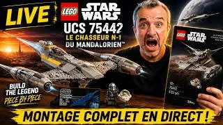 Miniature : LEGO Star Wars UCS Le Chasseur N-1 du Mandalorien – Montage LIVE – Sachets #1 à #2