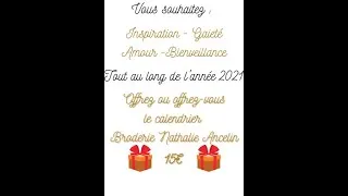 Miniature : Calendrier 2021 Broderie Nathalie Ancelin
