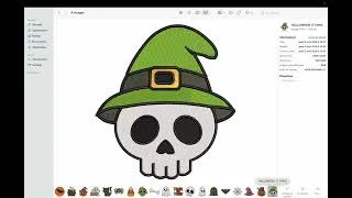 Miniature : 27 ELEMENTS HALLOWEEN - Motifs de broderie machine