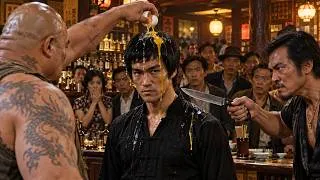Miniature : Voyous Cassent un Œuf sur la Tête de Bruce Lee au Bar — Ils Ignoraient qu’il Pouvait Briser des Os