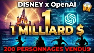 Miniature : Disney VEND ses personnages à OpenAI pour 1 MILLIARD $ 😱