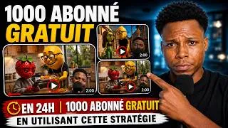 Miniature : Comment avoir 1 000 abonnés en 24H gratuitement