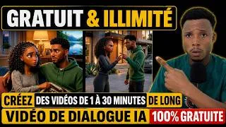 Miniature : GRATUIT ET ILLIMITÉ : Crée des vidéos IA de 1 à 30 minutes
