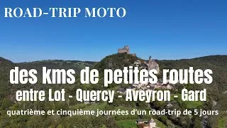Miniature : Des kms de petites routes entre le Lot, le Quercy, l'Aveyron, le Gard - suzuki 800 DE -