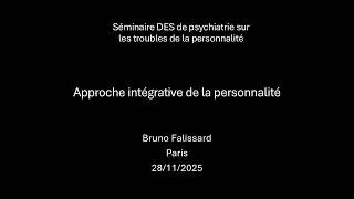 Miniature : Approche intégrative de la personnalité