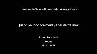 Miniature : Quand peut-on vraiment parler de trauma ?