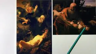 Miniature : Analyse "Le sacrifice d'Isaac" Rembrandt vs Le Caravage  - Regard et Expression - Tutoriel#6