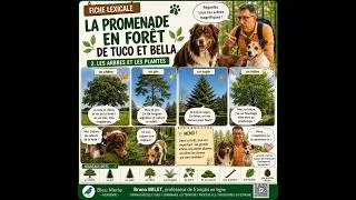 Miniature : 🐶 Tuco et Bella – La promenade en forêt (2) | Les arbres et les plantes 🌳 | Français A1/A2