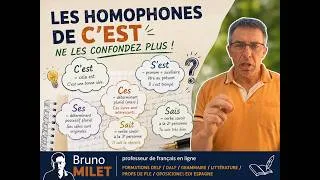 Miniature : DICTÉE YOUTUBE   Homophones de "ses" "ces" "c'est" "s'est" "sais "sait"   30 phrases contextualisées