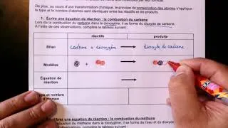 Miniature : 4ème-Les équations de réaction