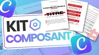 Miniature : Crée ton kit de composants Canva en 28 min | Tuto Composant Canva
