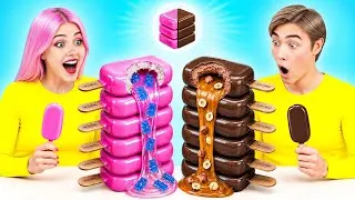 Miniature : Chewing-Gum vs Nourriture au Chocolat Défi | Défis Alimentaires Amusants par Bubba DO Challenge
