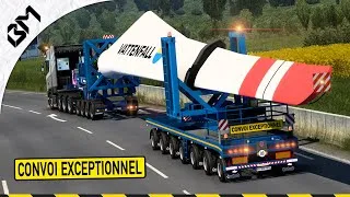 Miniature : ETS2 | L'énorme CONVOI DE L’EXTRÊME - Multijoueur RP - Convoi XXL