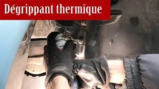 Miniature : Essayez le dégrippant thermique si votre écrou bloque malgré le dégrippant classique
