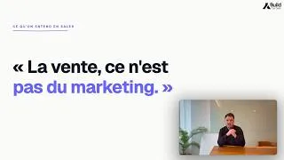 Miniature : #3 - « La vente c'est pas du marketing » : pourquoi c'est faux en 2026