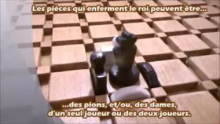Miniature : But du jeu : Enfermer le roi de l'autre entre 4 pièces dont une des vôtres