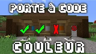 Miniature : PORTE A CODE COULEUR RAPIDE | Tuto Redstone #104 | Minecraft FR