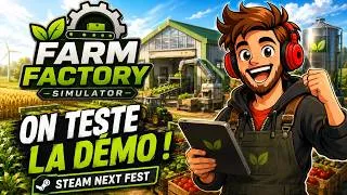 Miniature : L'AUTOMATISATION À LA FERME ! Je découvre Farm Factory Simulator 👩‍🌾 Steam Next Fest