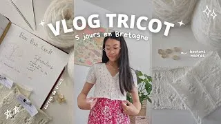 Miniature : 5 jours pour tricoter le BonBon cardi (en Bretagne) 🌼