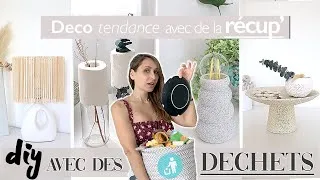 Miniature : JE TRANSFORME MES DECHETS POUR CREER MA DECO - DIY FACILE - ROOM DECOR - trash to treasure