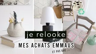 Miniature : JE RELOOKE MES ACHATS EMMAUS & pas que ... ( DIY DECO BOHO CHIC recyclage - récup - thrift flip)