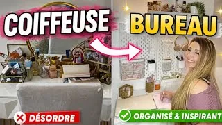 Miniature : Comment ma coiffeuse inutile devient un bureau pratique & esthétique ✨