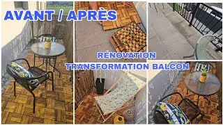 Miniature : 🔥RÉNOVATION TRANSFORMATION  BALCON _ AVANT APRÈS #rénovation #travaux #déco #aménagement #balcon