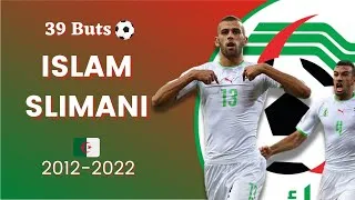 Miniature : Islam Slimani : l'historique buteur de l'Algérie 🇩🇿 (39 buts⚽) 2012-2022
