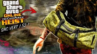 Miniature : 🚫 PATCH: AVOIR SAC DE BRAQUAGE VERT + TRANSFER TENUE en 1.52 (GTA5 Green Duffel Bab / Cayo Perico)