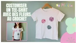 Miniature : [DIY Crochet] Customiser un tee-shirt avec des fleurs au crochet - simple et rapide