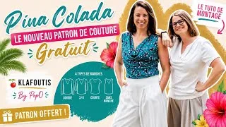Miniature : Nouveau Patron de Couture GRATUIT : la Blouse Pina Colada / By PopO x Klafoutis