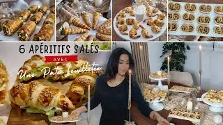 Miniature : 6 feuilletés faciles pour les apéritifs dinatoires, buffets, Fêtes | pâte feuilletée du commerce