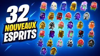 Miniature : LES 32 NOUVEAUX ESPRITS SUR FORTNITE ! (Seven, Air, Boss, Aura, Fishy, Stricker, Grim ...)