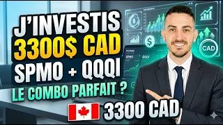 Miniature : J’investis 3300$ sur SPMO et QQQI (Le combo parfait en 2026 ?)