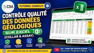 Miniature : Contrôle Qualité des Données Géologiques sur Excel (Collar & Assay)  Tutoriel Complet