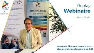Miniature : Replay webinaire SECAFI du 4 juin - Nouveaux élus, nouveau mandat