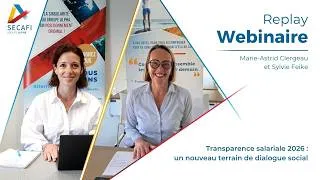Miniature : Replay webinaire SECAFI du 30 avril - Transparence salariale 2026