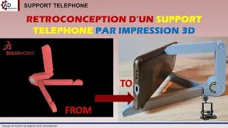 Miniature : [09/09] – Rétroconception Support téléphone : Prototypage par impression 3D