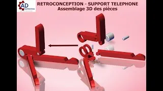 Miniature : [08/09] – Rétroconception Support téléphone : Assemblage 3D