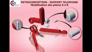 Miniature : [07/09] – Rétroconception Support téléphone : Modélisation des pièces 6 à 8