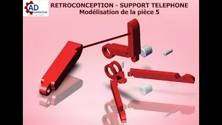 Miniature : [06/09] – Rétroconception Support téléphone : Modélisation de la pièce 5