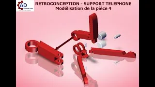 Miniature : [05/09] – Rétroconception Support téléphone : Modélisation de la pièce 4